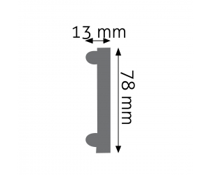 Listwa naścienna zdobiona LNZ-01 Creativa 7,8 cm x 1,3 cm